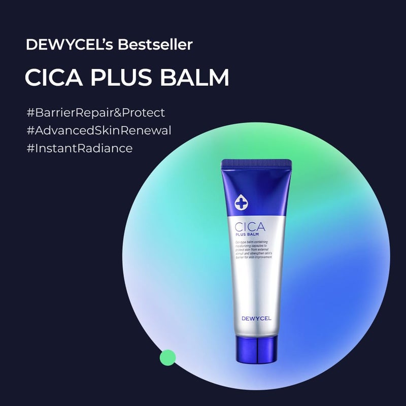 DEWYCEL CICA PLUS BALM with Vitamin C inducer | Premium Korean Day and Night Moisturizer | Centella asiatica, Madecasoside, hyaluronic acid | 1.70 fl oz / 50 ml - Image 2